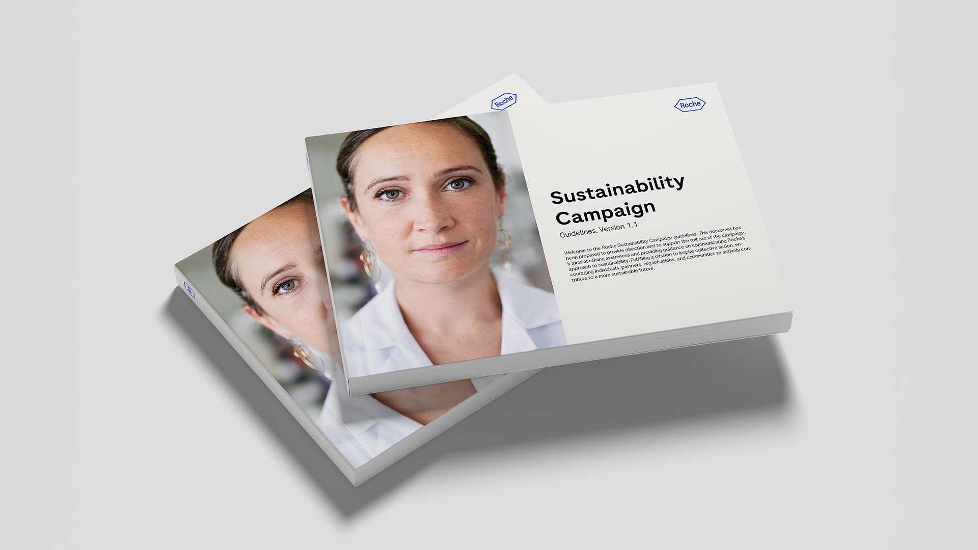 Cover of the Roche Sustainability Campaign Guidelines manual