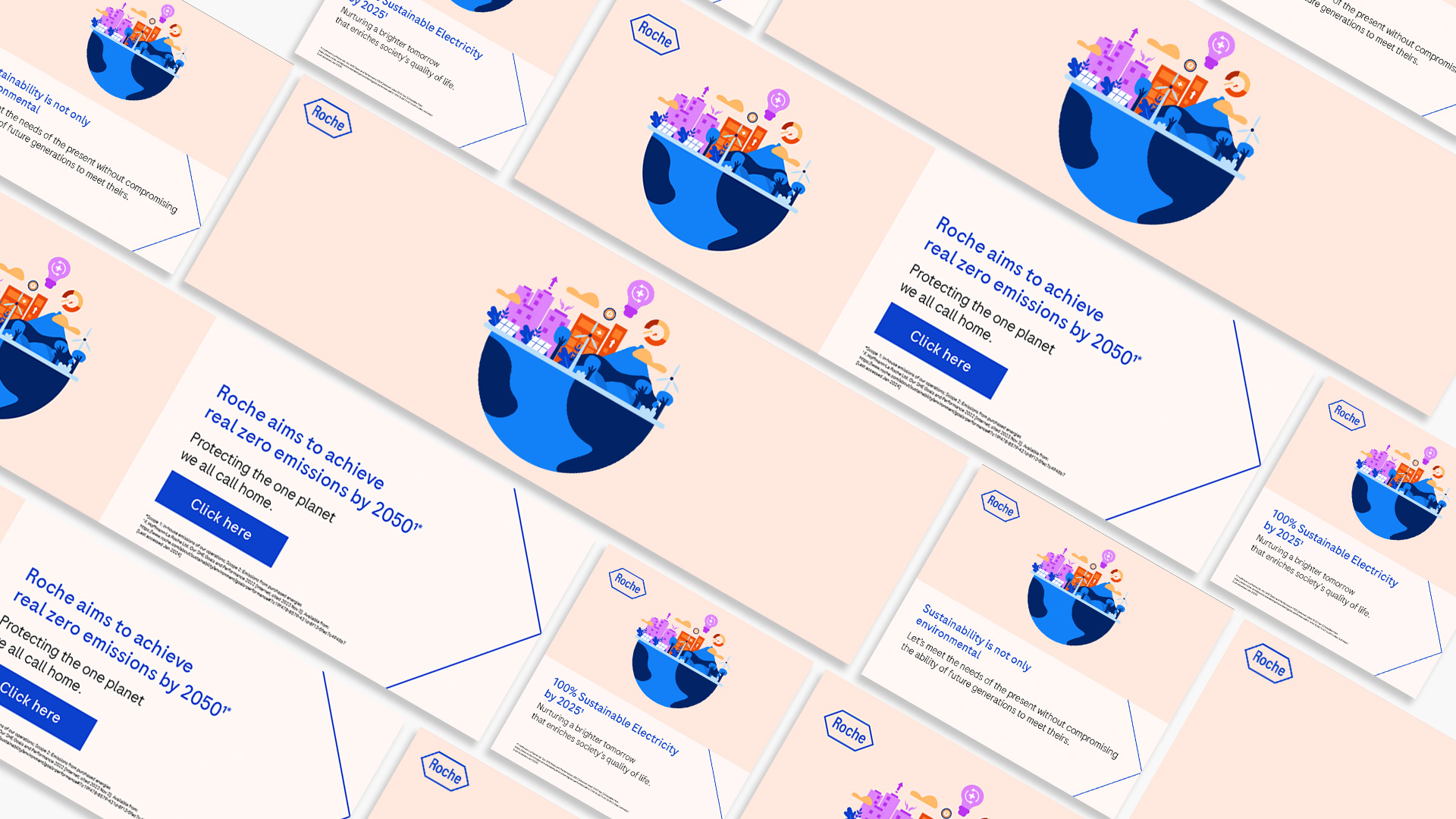 Roche future sustainability digital campaign visual